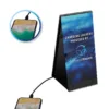 HonestWaves-PortableCharge-6-Charging-Phone-with-cable Hand holding phone while charging with PortableCharge 6 by HonestWaves