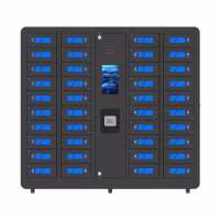 40 Bay - SecureTech Locker in Black SecureTech EDU Series K-12 Smart Locker