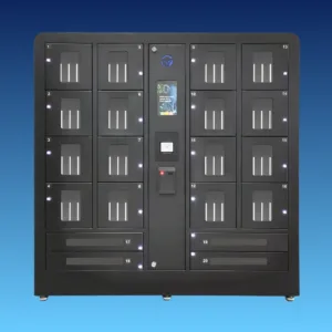 HonestWaves-20-Bay-Radio-and-Tablet-Smart-Locker-in-Black-Front HonestWaves-20-Bay-Radio-and-Tablet-Smart-Locker-in-Black-Front
