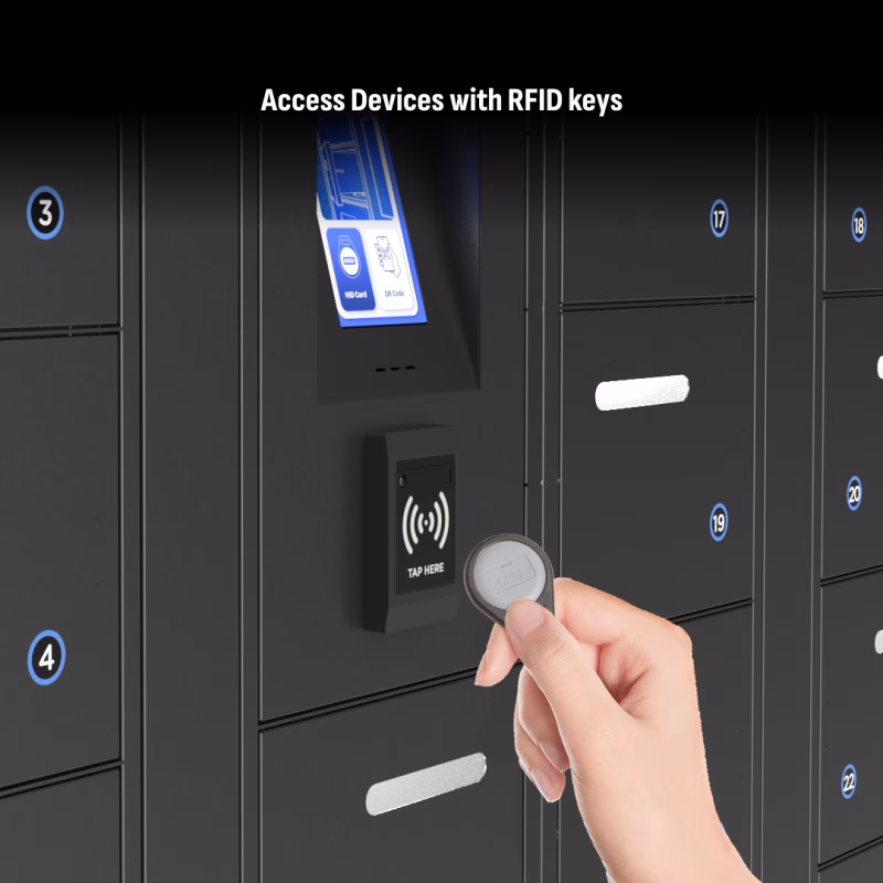 HonestWaves - 30 Bay Smart Locker for Scanners and Tablets - Access Devices with RFID keys 30 Bay Smart Charging Locker