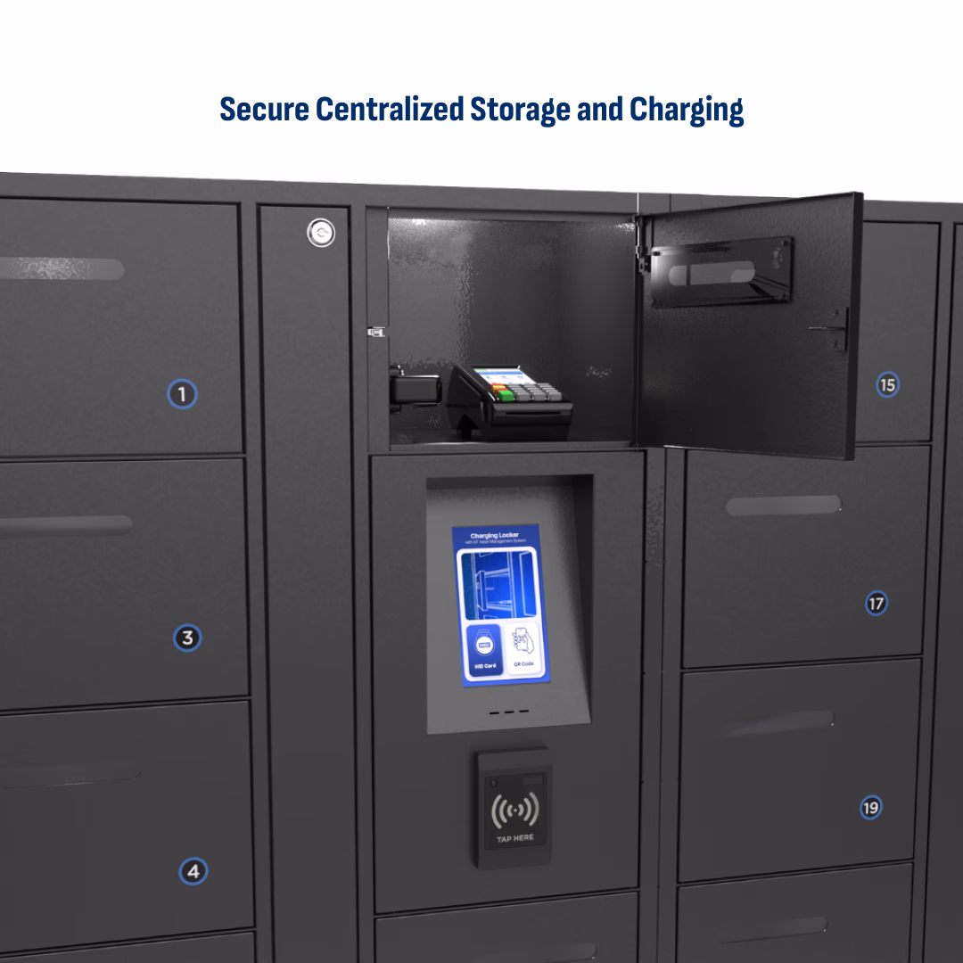 HonestWaves - 30 Bay Smart Locker for Scanners and Tablets - Secure Centralized Storage and Charging