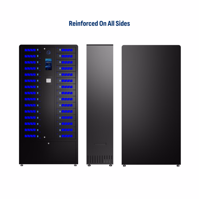 HonestWaves - 30 Bay Smart Locker for Tablets in Black - Reinforced on all sides 30 Bay Smart Locker for Tablets