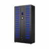 HonestWaves - 30 Bay Smart Secure Chromebook Laptop Locker in Black - Facing Left 30 Bay Smart Secure Chromebook Laptop Locker
