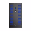 HonestWaves - 30 Bay Smart Secure Chromebook Laptop Locker in Black - Front 30 Bay Smart Secure Chromebook Laptop Locker