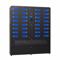 32 Bay Biometric Smart Locker for scanners with battery storage area