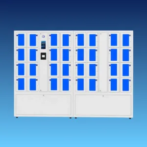 HonestWaves-32-Bay-RF-Gun-Charging-Locker-in-White-Front