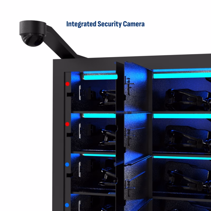 HonestWaves - 32 Bay Scanner and Tablet Smart Charging Locker - Integrated Security Camera Scanner and Tablet Smart Charging Locker