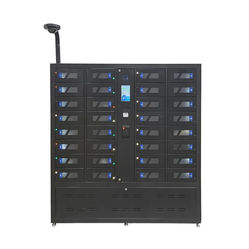 HonestWaves - 32 Bay Scanner and Tablet Smart Charging Locker - Photo Front Scanner and Tablet Smart Charging Locker