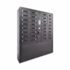 HonestWaves - 32 Bay Smart Locker in black for scanners and tablets - Facing right 32 Bay Device Smart Charging Locker