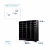 HonestWaves - 32 Cubby Charging Organizer in Black - Dimensions and weight 32 Cubby Charging Solution for Classrooms