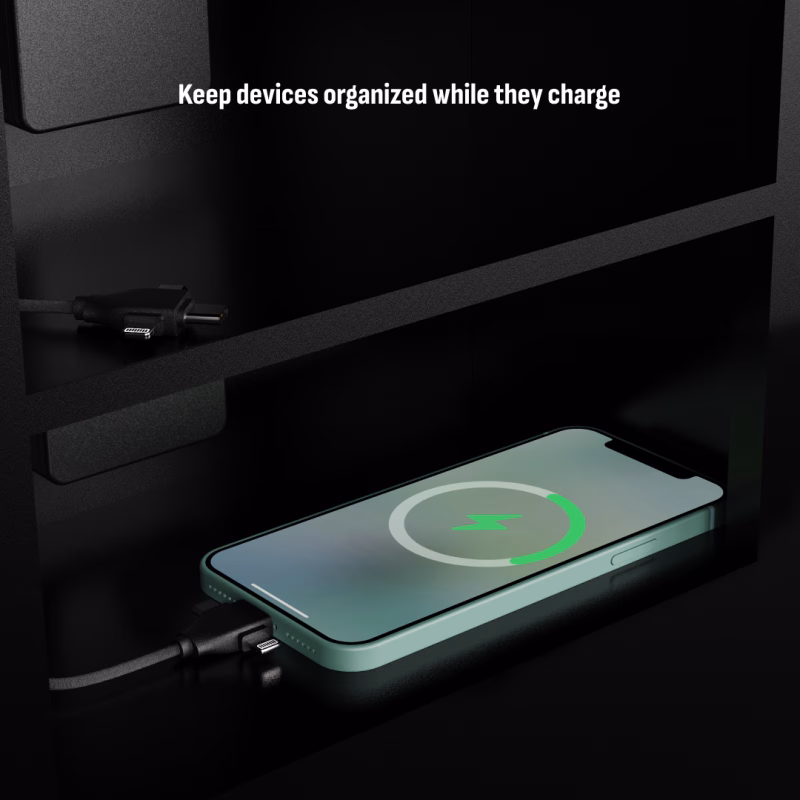 HonestWaves - 32 Cubby Charging Organizer in Black - Keep devices organized while they charge 32 Cubby Charging Solution for Classrooms