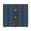 Front view of the EDU Series Smart Locker 40 in black
