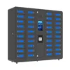 40 Bay EDU Smart Phone Charging Locker for Students in Black Looking Right