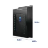 HonestWaves - ClimateGuard 16 - Outdoor Phone Charging Locker in Black - Dimensions ClimateGuard - Outdoor Phone Charging Locker
