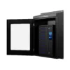 HonestWaves - ClimateGuard 8 - Outdoor Phone Charging Locker in Black - Facing left open ClimateGuard - Outdoor Phone Charging Locker