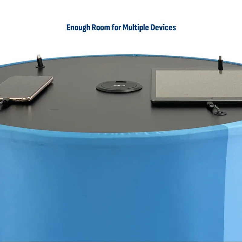 The Pop-up Table 6 Pro Phone Charging Table has Room for Multiple Devices