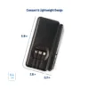 HonestWaves - Portable Battery Pack in Black - Dimensions and weight Portable Battery Pack in Black - Dimensions and weight