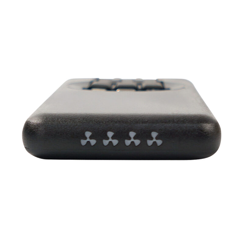 Portable Battery Pack in Black - End with Indicators