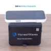 HonestWaves - PortableCharge 5 - Phone Charging Station in Black - Phone on Wireless Charging Pad Phone on Wireless Charging Pad of the PortableCharge 5