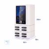 HonestWaves - PortablePower 8 Pro in White - Dimensions and Weight PortablePower Pro Battery Pack Rental Kiosks