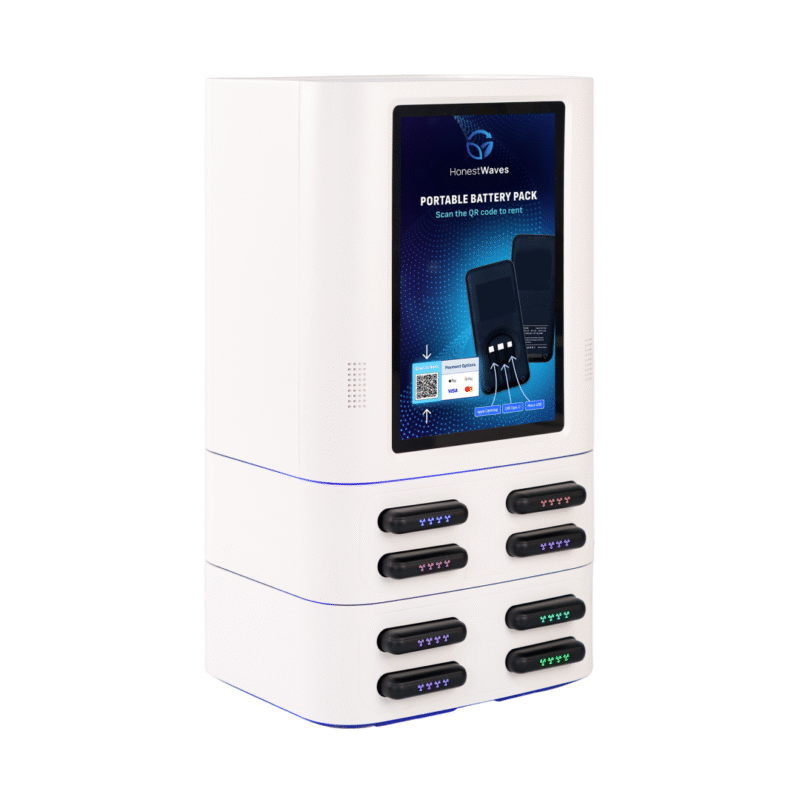 PortablePower 8 Pro in White - Looking Right