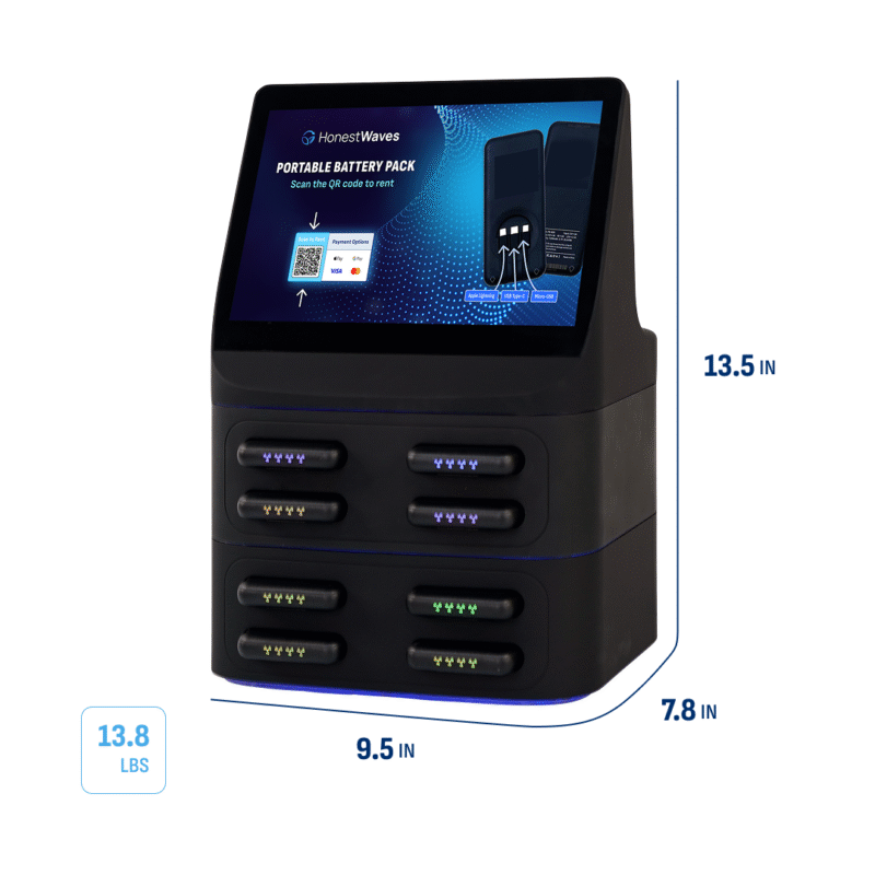 PortablePower 8 Ultra in Black - Dimensions and Weight