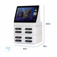 HonestWaves - PortablePower 8 Ultra in White - Dimensions and weight PortablePower Ultra Battery Pack Charger Rental Kiosk