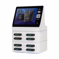 HonestWaves - PortablePower 8 Ultra in White - Facing Left PortablePower Ultra Battery Pack Charger Rental Kiosk