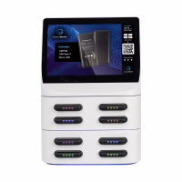 HonestWaves - PortablePower 8 Ultra in White - Front PortablePower Ultra Battery Pack Charger Rental Kiosk