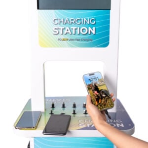 Hand holding and charging a phone using the ProCharge 12
