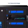 HonestWaves SecureCharge 10 device charging locker in Black - 3 in 1 cable with fast charging 3 in 1 cable with fast charging with SecureCharge 10 device charging locker