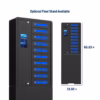 HonestWaves SecureCharge 10 device charging locker in Black - Optional Floor Stand Available Optional Floor Stand Available for the SecureCharge 10 device charging locker in Black