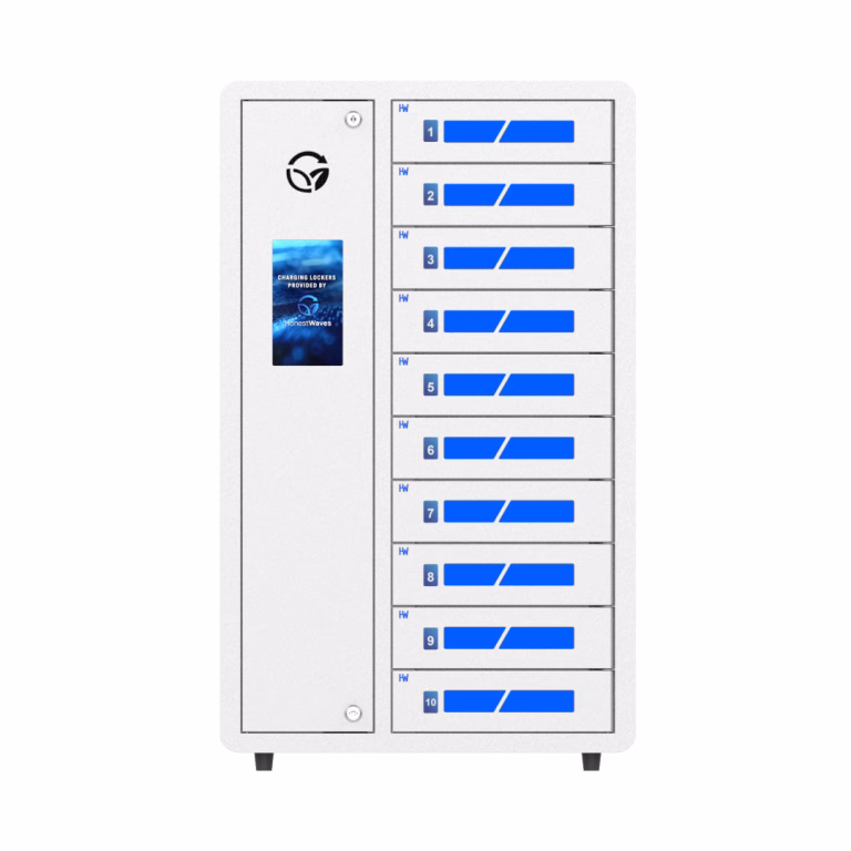 Front view of SecureCharge 10 charging locker