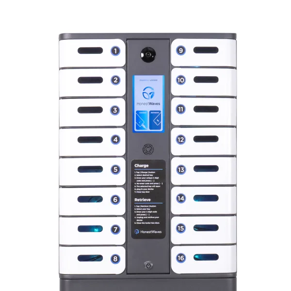 HonestWaves SecureCharge 16 charging locker for schools with phone bans