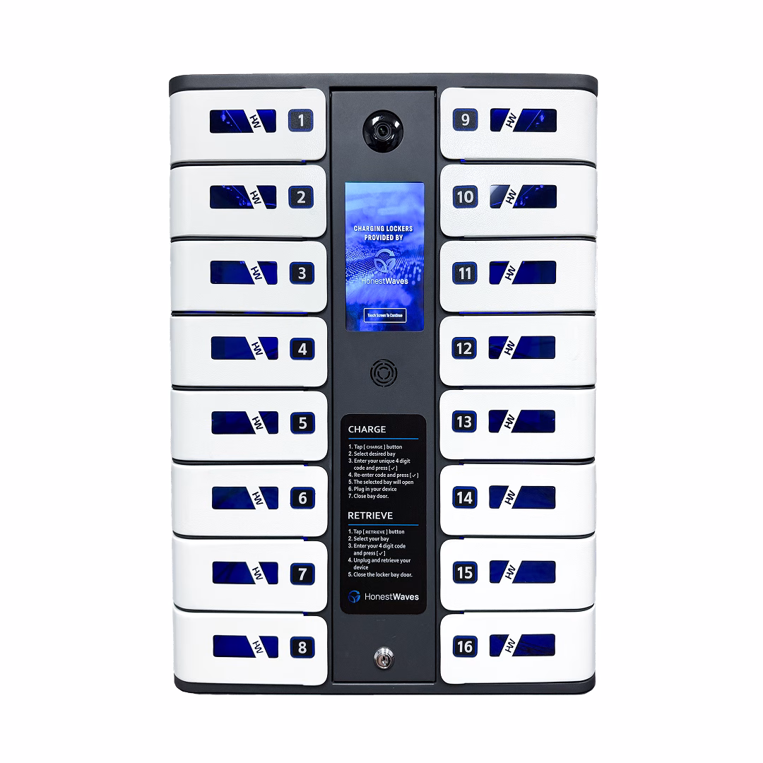 HonestWaves SecureCharge 16 phone charging locker - Front