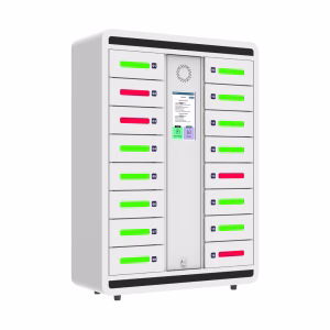 SecureCharge 16 phone charging locker Looking Right