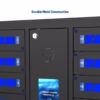 HonestWaves SecureCharge 20 phone charging locker in Black - Durable Metal Construction SecureCharge 20 Charging Locker