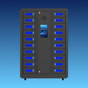 HonestWaves-SecureCharge-20-phone-charging-locker-in-Black-Front HonestWaves-SecureCharge-20-phone-charging-locker-in-Black-Front