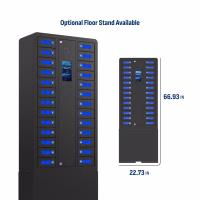 HonestWaves SecureCharge 26 in Black - Optional floor stand available SecureCharge 26 Charging Locker