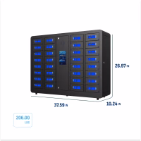 HonestWaves - SecureCharge 32 in Black - Dimensions and weight Securecharge 32 Charging Locker