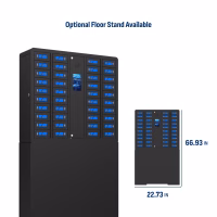 HonestWaves - SecureCharge 32 in Black - Optional floor stand available Securecharge 32 Charging Locker