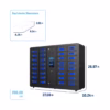 HonestWaves - SecureCharge 32 phone charging locker with fingerprint scanner in Black - Dimensions and Weight SecureCharge 32 Bio Charging Locker