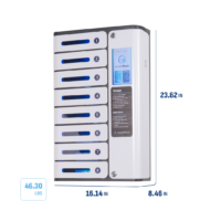 Dimensions and weight of the SecureCharge 8 Phone Charging Station
