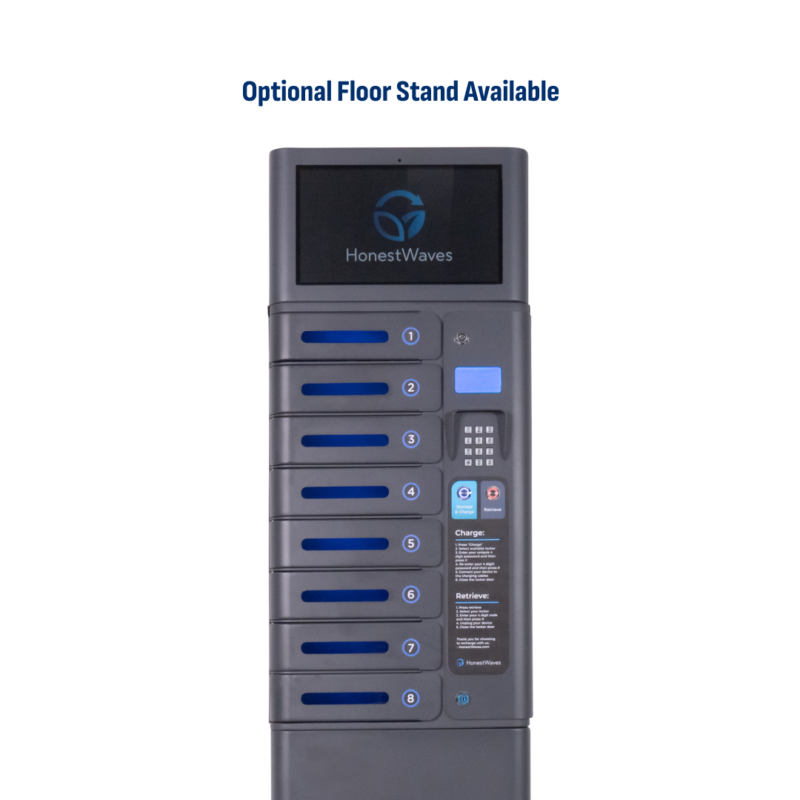 Optional Floor Stand Available for the SecureCharge 8 Pin Pro
