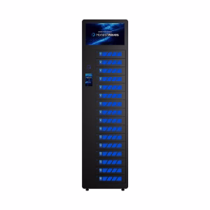 HonestWaves - SecureTech 16 - Device Charging Locker in Black - Front SecureTech 16 Charging Locker