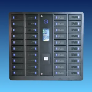 HonestWaves-SecureTech-40-Device-Charging-Locker-in-Black-Front HonestWaves-SecureTech-40-Device-Charging-Locker-in-Black-Front