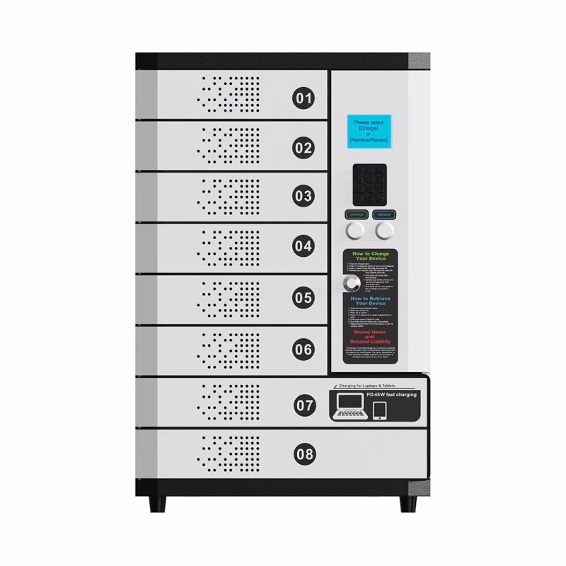 HonestWaves - SecureTech 8 Plus - Device Charging Locker - Front SecureTech 8 Plus