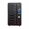 HonestWaves Smart Locker 8 Cloud Connected Phone Charging Locker in Black - Front Front of the Smart Locker 8 Cloud Connected Phone Charging Locker in Black