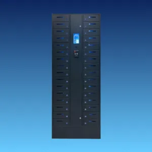 HonestWaves-Smart-SecureCharge-32-Phone-Charging-Locker-in-Black-Front-View
