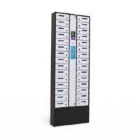 HonestWaves SmartLocker 30 Phone Charging Locker in White Looking to the Right